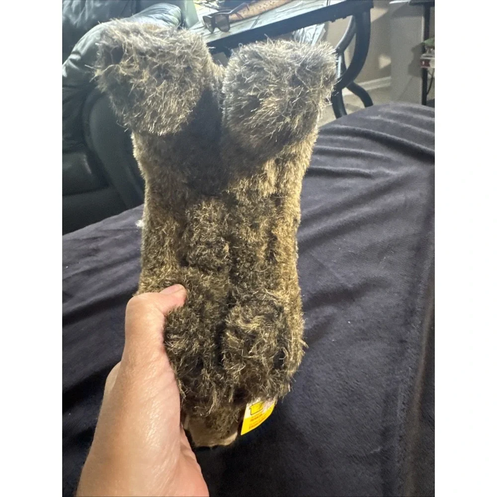 Steiff Wutzi Wild Boar Plush Knopf Im Ohr 2675/20 Germany Brown Eyes Tusks - Picture 12 of 12